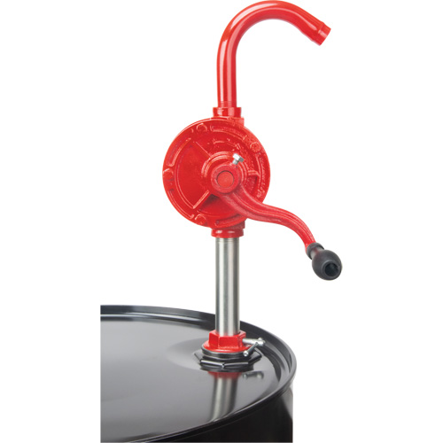 Rotary Type Drum Pump, Cast Iron/Steel, Fits 30-55 Gal., 8 oz./Stroke NTL Industrial