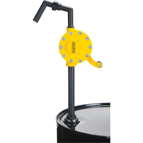 Rotary Type Drum Pump, Polypropylene, Fits 15 - 55 US Gal., 8 oz./Stroke NTL Industrial