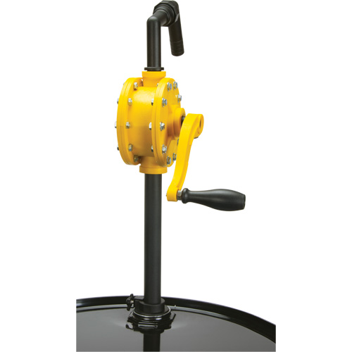 Rotary Type Drum Pump, Polypropylene, Fits 15 - 55 US Gal., 8 oz./Stroke NTL Industrial