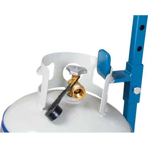 Cylinder Cart, Flat-Free Wheels, 15-1/2" W x 14-1/4" L Base, 600 lbs. NTL Industrial