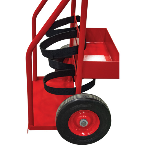 Hot Works Fire Prevention Cart, Semi-Pneumatic Wheels, 17.75" W x 8.9" L Base, 100 lbs. NTL Industrial