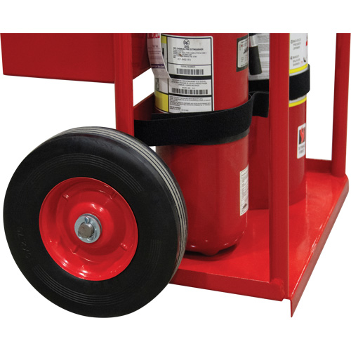 Hot Works Fire Prevention Cart, Semi-Pneumatic Wheels, 17.75" W x 8.9" L Base, 100 lbs. NTL Industrial