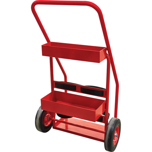 Hot Works Fire Prevention Cart, Semi-Pneumatic Wheels, 17.75" W x 8.9" L Base, 100 lbs. NTL Industrial