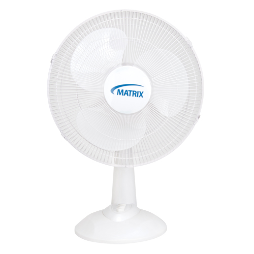 Oscillating Desk Fan with Push Buttons, 16" Diameter, 3 Speeds NTL Industrial