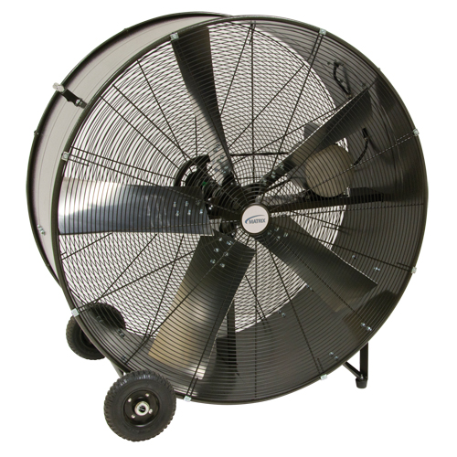 Heavy-Duty Fixed Belt Drive Drum Fan, Industrial, 2 Speed, 42" Diameter NTL Industrial