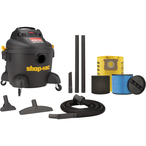Aspirateur d'atelier s&eacute;rie entrepreneur, Secs-humides, 3,5 CV, 6 gal. US (22,7 litres) NTL Industrial