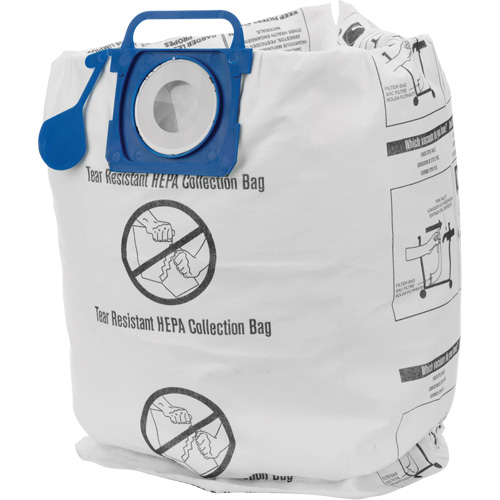 V&eacute;ritables sacs filtrants HEPA r&eacute;sistants aux d&eacute;chirures, 5 - 10 gal. US NTL Industrial