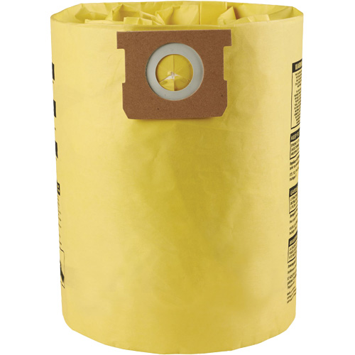 Sacs filtrants pour d&eacute;bris secs jetables &agrave; haute efficacit&eacute; de type I, 10 - 14 gal. US NTL Industrial