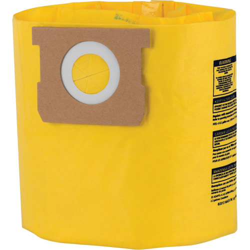 Sacs filtrants jetables &agrave; haute efficacit&eacute; de type D, 4 gal. US NTL Industrial
