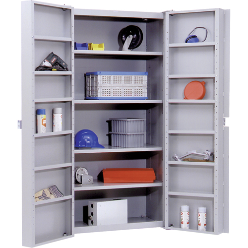 Deep Door Storage Cabinet, 38" W x 24" D x 72" H, 4 Shelves NTL Industrial