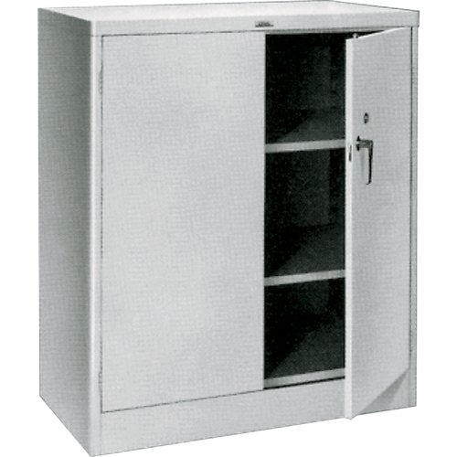 Armoires a/plan de travail, Acier, 2 Tablettes, 42" h x 36" la x 21" P, Gris NTL Industrial