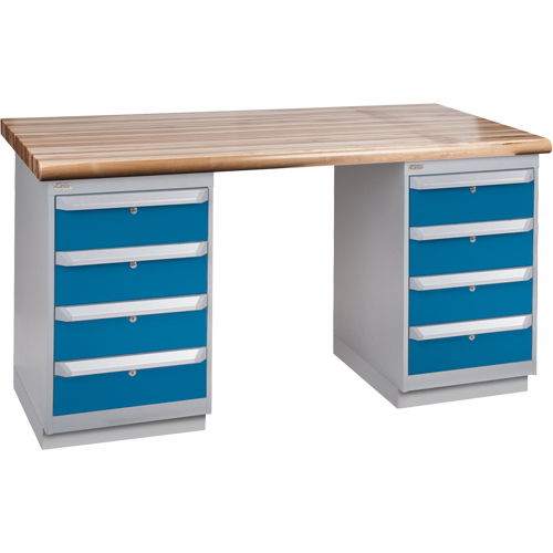 Pre-Designed Workbench, Dual Drawers, 2500 lbs. Cap., 72" W x 30" D, 34" H NTL Industrial