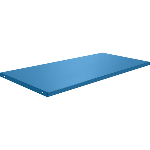 &eacute;tabli avec armoire - Tablettes, 58 3/4" x Capacit&eacute; de 300 lb, Acier, Bleu NTL Industrial