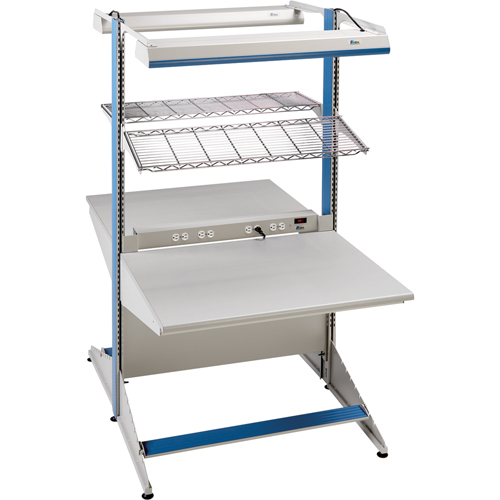 Arlink Preconfigured Workstation, 48" W x 56" D x 84" H, Double Sided Corner Add-On NTL Industrial