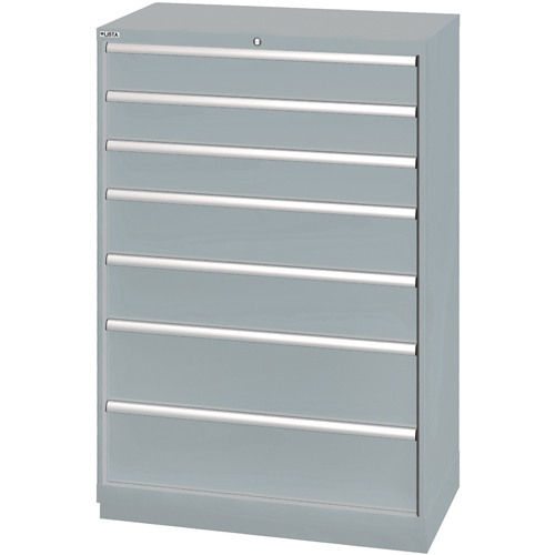 Armoires de rangement avec tiroirs, 7 tiroirs, 40-1/4" la x 22-1/2" p x 59-1/2" h, Gris NTL Industrial
