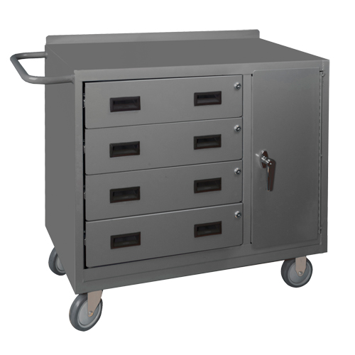Armoire d'&eacute;tabli mobile, Acier Surface NTL Industrial