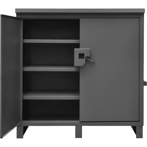 Armoire de chantier verrouillable, Gris NTL Industrial