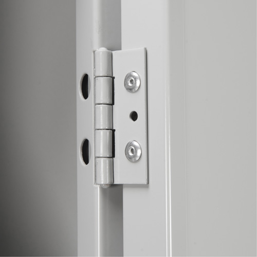 Casiers Clean Line, 2 niveaux, Bloc de 4, 48" x 18" x 72", Acier, Gris, Rivet (assembl&eacute;) NTL Industrial