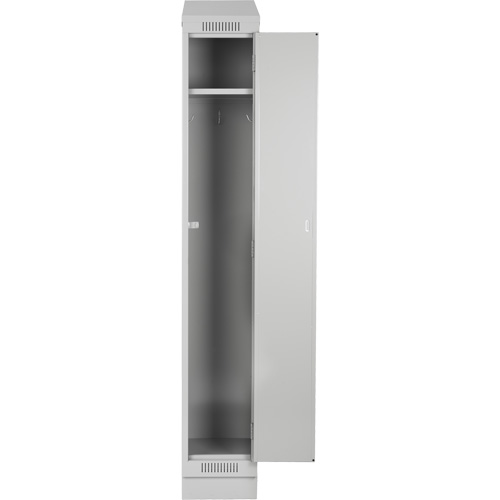 Clean Line Lockers, 15" x 15" x 72", Steel, Beige, Rivet (Assembled) NTL Industrial