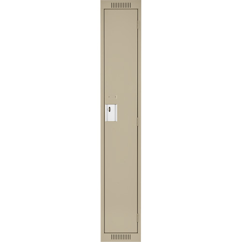 Clean Line Lockers, 15" x 15" x 72", Steel, Beige, Rivet (Assembled) NTL Industrial