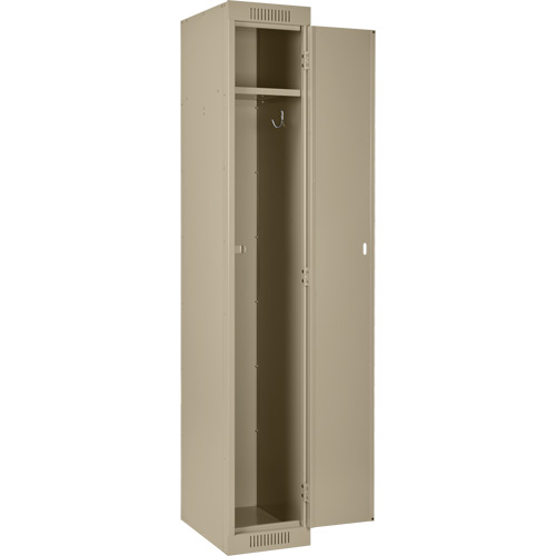 Clean Line Lockers, 15" x 15" x 72", Steel, Beige, Rivet (Assembled) NTL Industrial