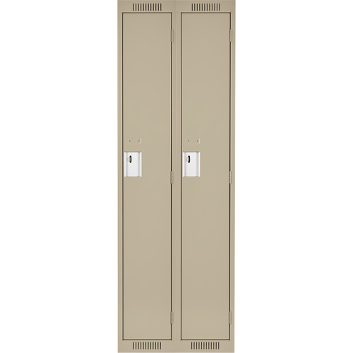 Casiers Clean Line, Bloc de 2, 30" x 15" x 72", Acier, Beige, Rivet (assembl&eacute;) NTL Industrial
