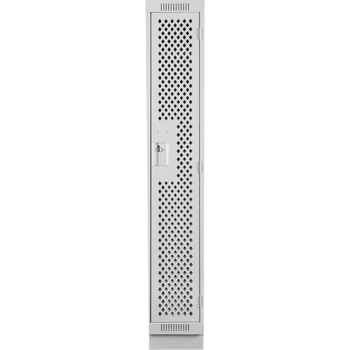 Casiers Clean Line, 12" x 15" x 76", Acier, Gris, Rivet (assembl&eacute;), Perfor&eacute; NTL Industrial