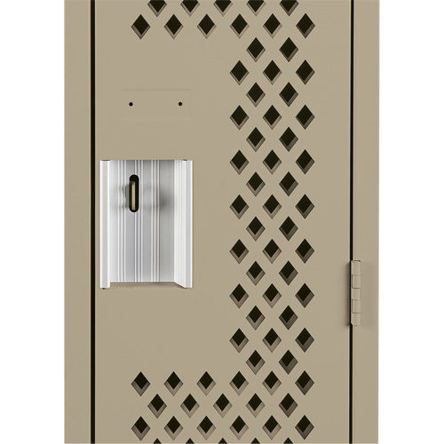 Clean Line Lockers, 12" x 12" x 72", Steel, Beige, Rivet (Assembled), Perforated NTL Industrial