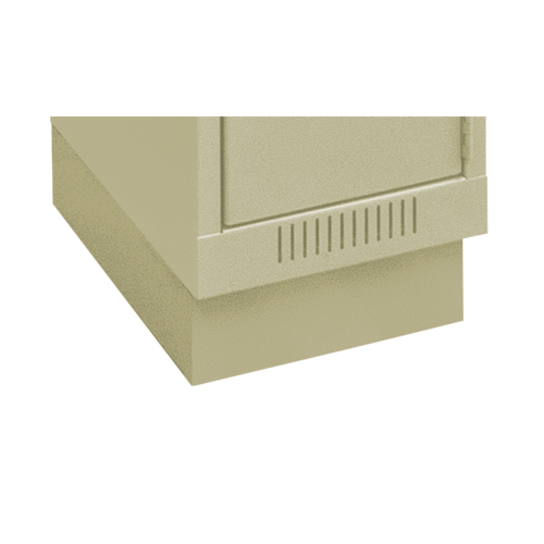 Base en retrait pour casiers &eacute;conomiques Clean Line, 1 Blocs, 4" lo x 12" la x 18" p, Beige, Acier NTL Industrial