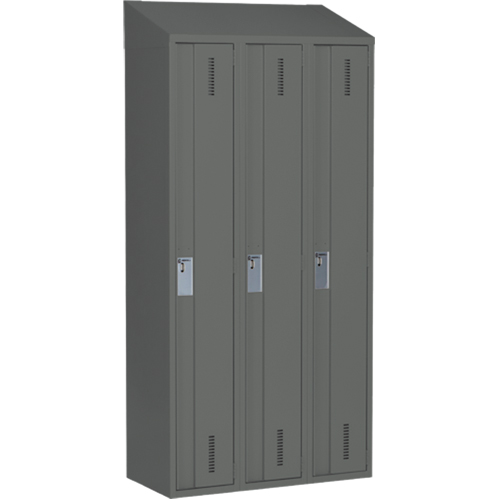 Casiers robustes Concorde, Bloc de 3, 36" x 18" x 78", Acier, Charbon, Soud&eacute; (assembl&eacute;) NTL Industrial