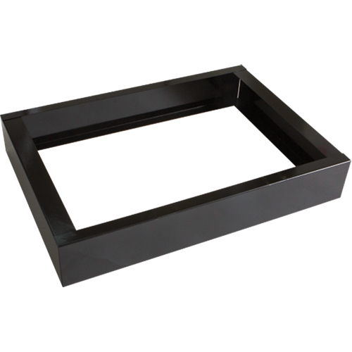 Base encastr&eacute;e pour casiers robustes enti&egrave;rement soud&eacute;e Concorde, 2 Blocs, 4" lo x 24" la x 17" p, Noir, Acier NTL Industrial