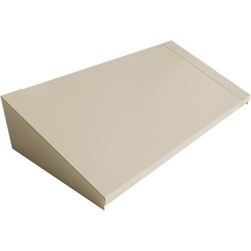 Dessus inclin&eacute; pour casiers robustes enti&egrave;rement soud&eacute; Concorde, Bloc de 3, 18" p x 36" la x 6" ha, Beige, Acier NTL Industrial