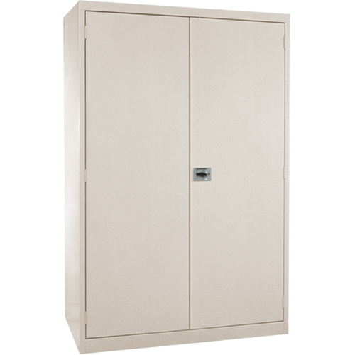 Deep Hi-Boy Storage Cabinet, Steel, 4 Shelves, 72" H x 36" W x 24" D, Beige NTL Industrial