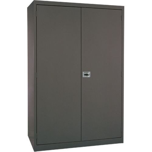 Deep Hi-Boy Storage Cabinet, Steel, 4 Shelves, 72" H x 36" W x 24" D, Charcoal NTL Industrial