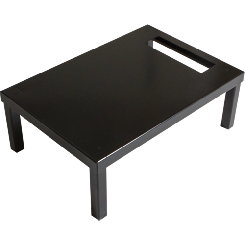 All-Welded Concorde Free Standing Locker Base, 2 Banks, 6" H x 24" W x 18" D, Black, Steel NTL Industrial