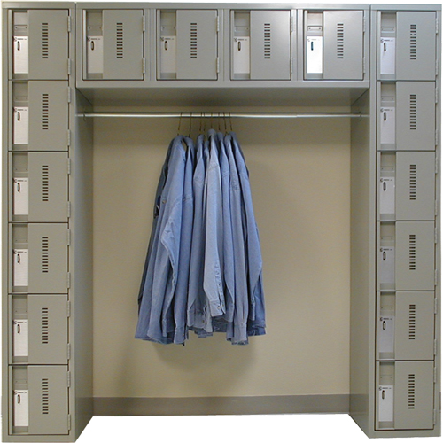 Archettes Concorde Heavy Duty Lockers, 16 -tier, Bank of 3, 18" x 72" x 72", Steel NTL Industrial