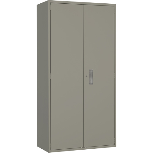 Hi-Boy Storage Cabinet, Steel, 4 Shelves, 72" H x 36" W x 18" D, Grey NTL Industrial