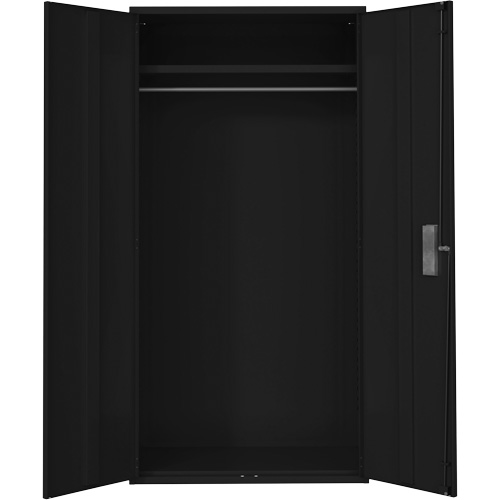 Armoire garde-robe, Acier, 36" la x 18" p x 72" h, Noir NTL Industrial