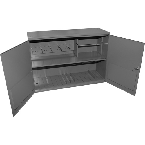 Armoire pour accessoires abrasifs, Acier, 2 tiroirs, 33-3/4" x 11-7/8" x 23-7/8", Gris NTL Industrial