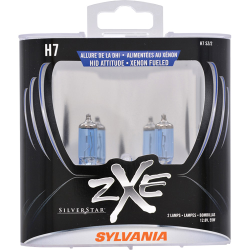 H7 SilverStar&reg; zXe Headlight Bulb, Halogen/HID, 56 W, White NTL Industrial