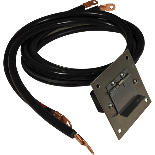 Plug-In Polarized Stainless Steel Socket Panel, 4 AWG, 5' Cable NTL Industrial
