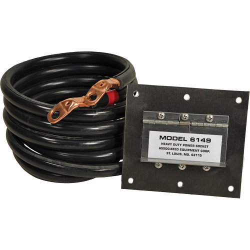 Panneau de douille polaris&eacute;e robuste en acier inoxydable &agrave; brancher, 1 AWG, C&acirc;ble 5' NTL Industrial