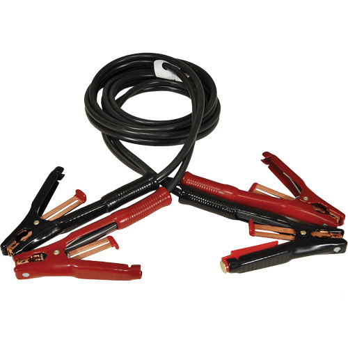 Super Heavy-Duty Booster Cable with Flexi-Spring Strain, 5 AWG, 500 A, 12' Cable NTL Industrial