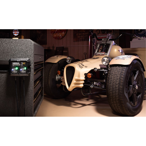 Genius&reg; 2X2 2-Bank, 4-Amp Battery Charger NTL Industrial