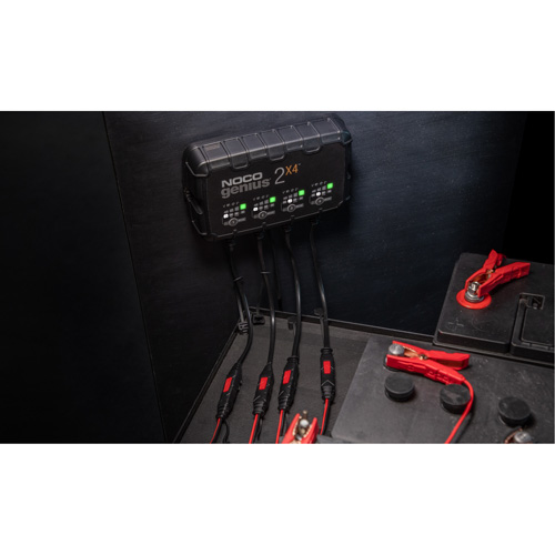 Genius&reg; 2X4 4-Bank, 8-Amp Battery Charger NTL Industrial