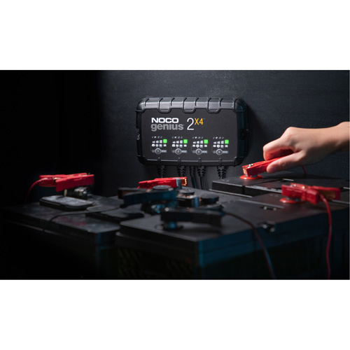 Genius&reg; 2X4 4-Bank, 8-Amp Battery Charger NTL Industrial