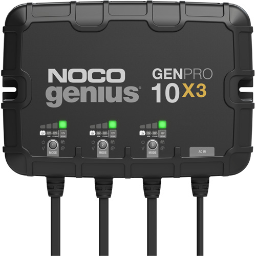 Genius&reg; GenPro10X3 3-Bank, 30-Amp On-Board Battery Charger NTL Industrial