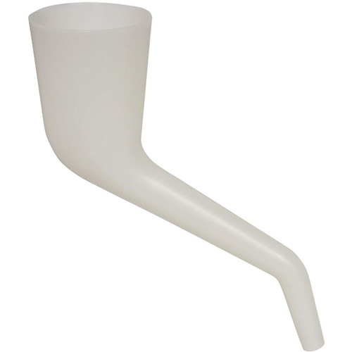 Entonnoir translucide &agrave; angle droit, Plastique NTL Industrial