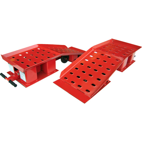 Pair of Wide Truck Ramps, 20000 lbs. Capacity, 50-1/2" L, 18-3/8" W, 9-1/4" H NTL Industrial