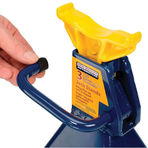 Jack Stand, Locking Handle/Ratchet, 3 tons Capacity, 19" H NTL Industrial